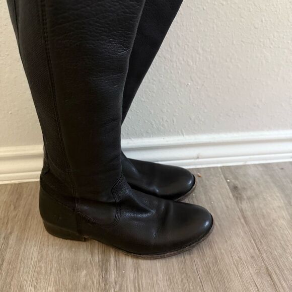 Frye black tall boots leather - Picture 3 of 7